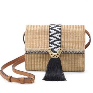 Stella & Dot Nolita Raffia crossbody bag